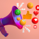 Iconos de redes sociales, con gráficos atractivos.