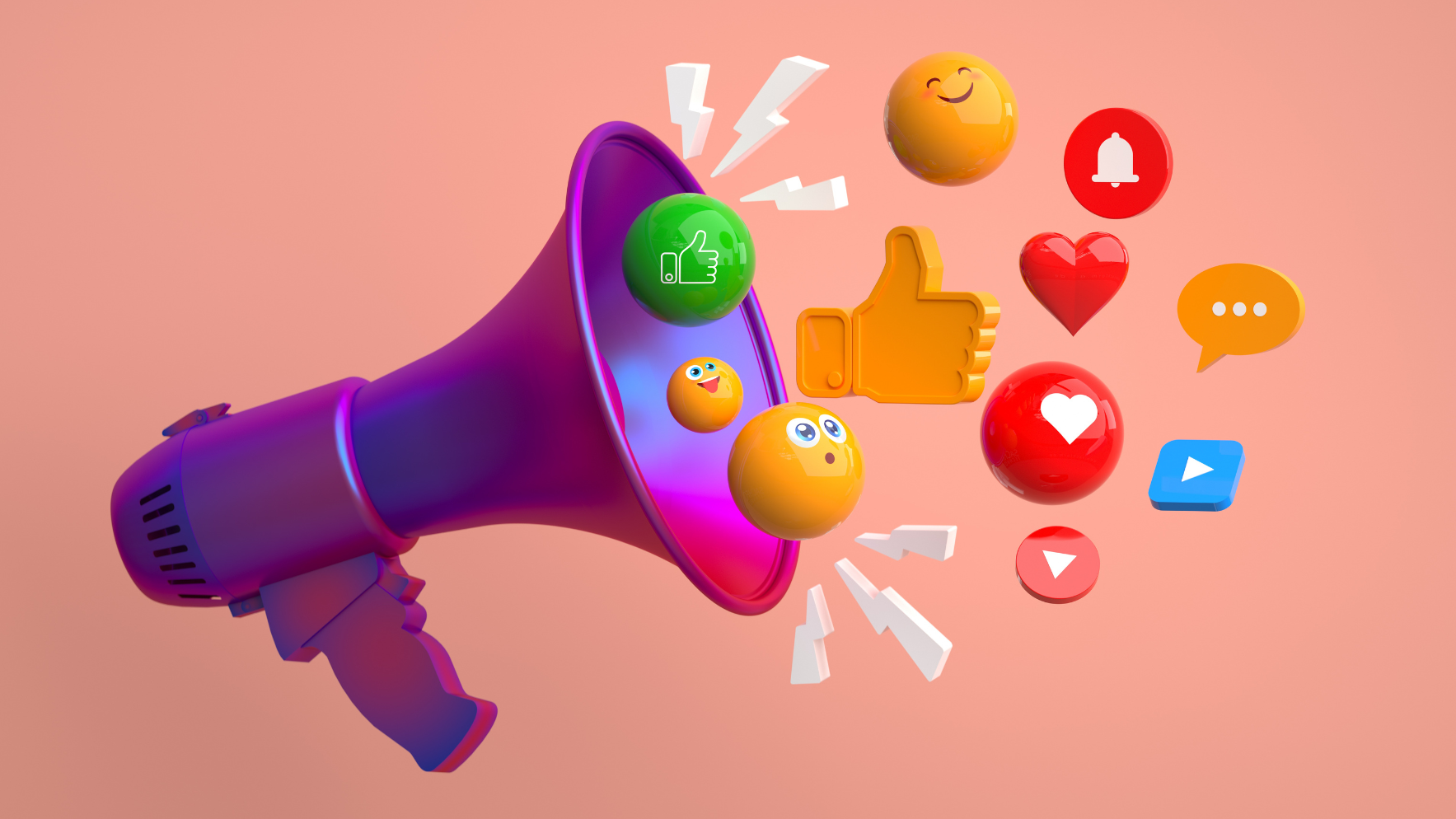 Iconos de redes sociales, con gráficos atractivos.
